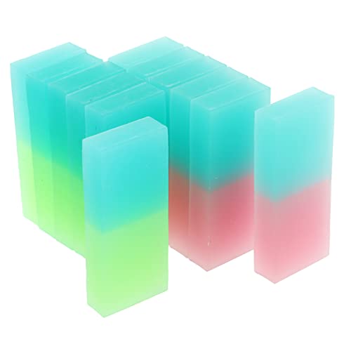 Operitacx 12 Stück Kreative Kawaii Radiergummis Bunten Niedliche Jelly Block Radiergummis für Mitgebsel für Schulbedarf und Schreibwaren von Operitacx