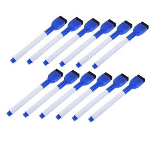Operitacx 12 Stück Löschbare Whiteboard Marker Wasserbasierte Filzstifte mit Feiner Spitze und Radierkappe für Schule Büro und Kreative Aufgaben Schnelltrocknend und Vielseitig Einsetzbar von Operitacx