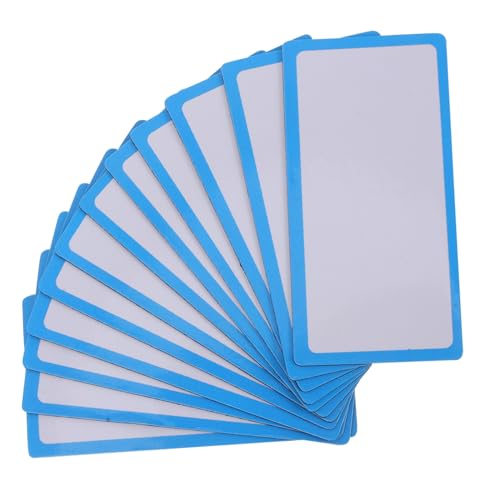 Operitacx 12 Stück Magnetische Blankkarte Magnete Für Die Trockenlöschplatte Magnetische Whiteboard-etiketten Trocken Abwischbare Magnettafel Magnetkodierte Karten Beschichtetes Papier Blau von Operitacx