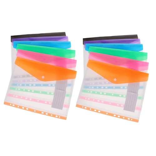 Operitacx 12 Stück Teiliges Blinder File Organizer Dokumententaschen in Farben Halbtransparente Flexible Sammelmappen für Büro und Schule Lose Aufbewahrung Passend für Ordner Operitacx 12 Stück Teiliges Blinder File Organizer Dokumententaschen in Farben Halbtransparente Flexible Sammelmappen für Büro und Schule Lose Aufbewahrung Passend für Ordner von Operitacx