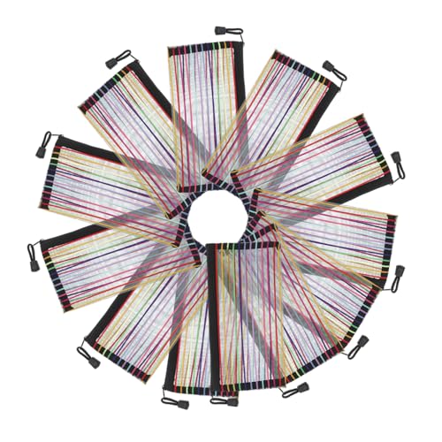 Operitacx 12 Stück Teiliges Bunte Mesh Reißverschlusstaschen aus PVC Wasserdichte Dokumenten Quittungsorganizer mit Streifenmuster Leicht Robust Vielseitig für Schule Büro Reise und Operitacx 12 Stück Teiliges Bunte Mesh Reißverschlusstaschen aus PVC Wasserdichte Dokumenten Quittungsorganizer mit Streifenmuster Leicht Robust Vielseitig für Schule Büro Reise und von Operitacx