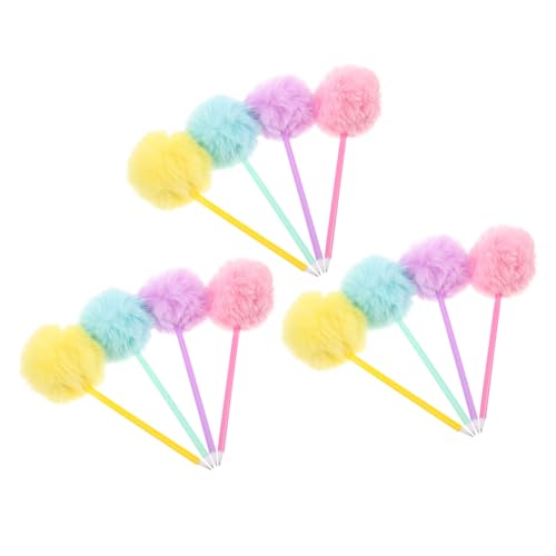 Operitacx 12 Stück Teiliges Bunter Pom Pom Kugelschreiber Flauschig Weiche Plüschkugeln Kreative Schreibstifte Schreibwaren für Schule Büro Zuhause Operitacx 12 Stück Teiliges Bunter Pom Pom Kugelschreiber Flauschig Weiche Plüschkugeln Kreative Schreibstifte Schreibwaren für Schule Büro Zuhause von Operitacx