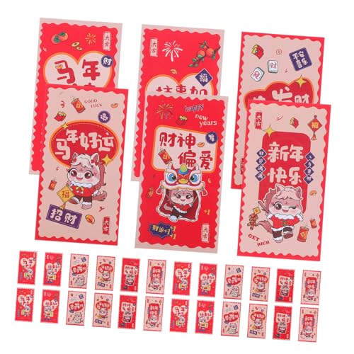 Operitacx 12 Stück Teiliges Chinesische Rote Umschläge mit Pferdemotiv Festliche Lunar Year Geldtaschen für Frühlingsfest Hochzeit Geburtstag Traditionelle Hongbao für Glück und Segen Operitacx 12 Stück Teiliges Chinesische Rote Umschläge mit Pferdemotiv Festliche Lunar Year Geldtaschen für Frühlingsfest Hochzeit Geburtstag Traditionelle Hongbao für Glück und Segen von Operitacx