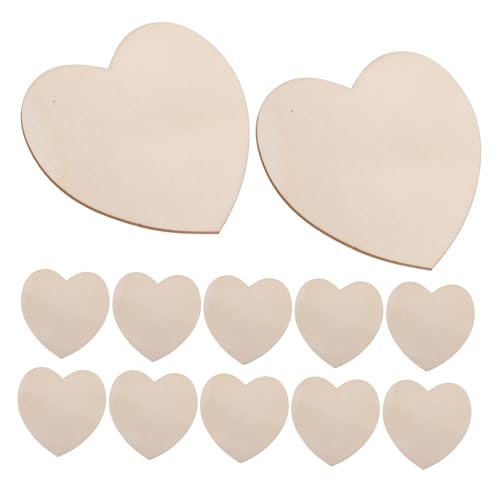 Operitacx 12 Stück Teiliges Herz Holzset Natürliche Holzherzen zum Basteln Diy Holzdekoration für Kreative Projekte für Tisch und Wohnaccessoires Operitacx 12 Stück Teiliges Herz Holzset Natürliche Holzherzen zum Basteln Diy Holzdekoration für Kreative Projekte für Tisch und Wohnaccessoires von Operitacx
