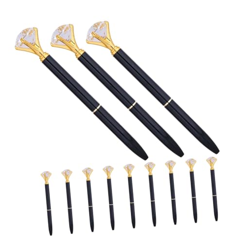 Operitacx 12 Stück Teiliges Kugelschreiber Metall Schwarz Mine Stilvolles Design mit Funkelnder Spitze Glatte Tinte Für Schule Büro Hochzeit Operitacx 12 Stück Teiliges Kugelschreiber Metall Schwarz Mine Stilvolles Design mit Funkelnder Spitze Glatte Tinte Für Schule Büro Hochzeit von Operitacx