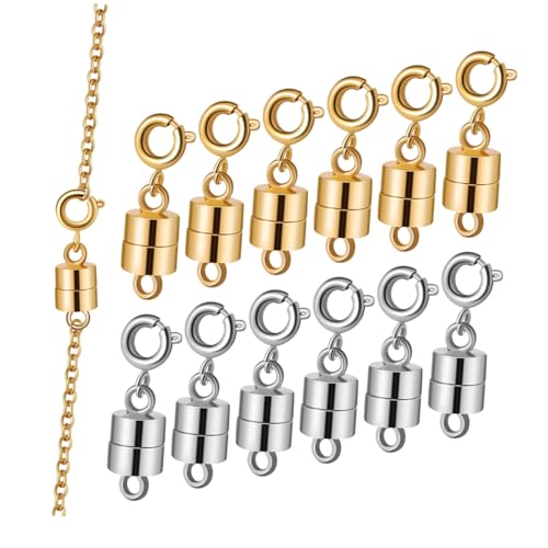 Operitacx 12 Stück Teiliges Magnetverschlüsse für Schmuck Stabile und Praktische Magnetverschlüsse für und Diy Schmuckherstellung Geeignet für Vielseitige Anwendungen und Einfache Nutzung von Operitacx