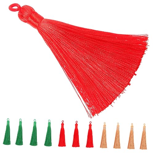 Operitacx 12 Stück Teiliges Mini Quasten Anhänger Weiche Seiden Bookmark Quasten mit Schlaufe Bunte Handgemachte DIY Bastelaccessoires für Schlüsselanhänger und Dekoration Operitacx 12 Stück Teiliges Mini Quasten Anhänger Weiche Seiden Bookmark Quasten mit Schlaufe Bunte Handgemachte DIY Bastelaccessoires für Schlüsselanhänger und Dekoration von Operitacx