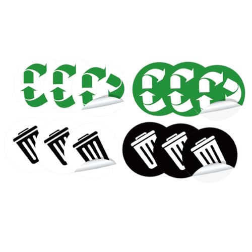 Operitacx 12 Stück Teiliges Recycling Selbstklebend PVC Langlebig und Wasserfest Mülltonnen etiketten für Küche und Außenbereich zur Einfachen Mülltrennung und Abfallrecycling Operitacx 12 Stück Teiliges Recycling Selbstklebend PVC Langlebig und Wasserfest Mülltonnen etiketten für Küche und Außenbereich zur Einfachen Mülltrennung und Abfallrecycling von Operitacx