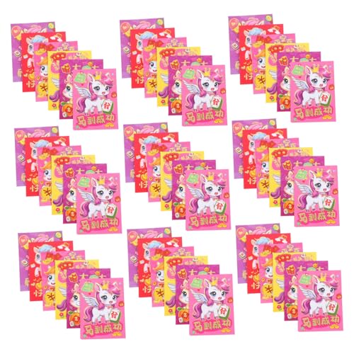Operitacx 120 Stück Pferdejahr Rote Umschläge aus Robustem Papier Vietnamesische Neujahrs-geldumschläge für Frühlingsfest Chinesische Geldgeschenkumschläge mit Dekorativer Verpackung Operitacx 120 Stück Pferdejahr Rote Umschläge aus Robustem Papier Vietnamesische Neujahrs-geldumschläge für Frühlingsfest Chinesische Geldgeschenkumschläge mit Dekorativer Verpackung von Operitacx