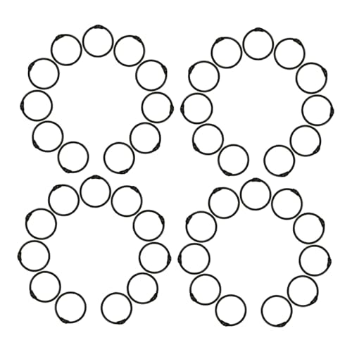 Operitacx 120 Stück Ringbindung Schnellhefter Buchbinderinge Kleine Metallringe Verbindungsringe Black Operitacx 120 Stück Ringbindung Schnellhefter Buchbinderinge Kleine Metallringe Verbindungsringe Black von Operitacx