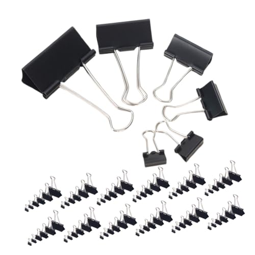 Operitacx 120 Stück Teiliges Metal Binder Clips mit Langem Extra Stark Vielseitige Büroklammern für Verschiedene Papierstärken Langlebig und Benutzerfreundlich für Dicke Dokumente und von Operitacx