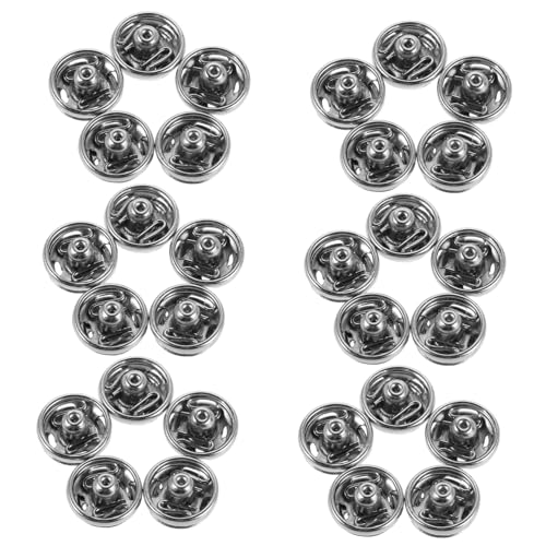 Operitacx 120 Stück Teiliges Silberne Metall-schnappknöpfe Mini Druckknöpfe zum Annähen Vielseitige Befestiger für DIY Puppenkleidung Taschen und Nähzubehör Robust und Glänzend Operitacx 120 Stück Teiliges Silberne Metall-schnappknöpfe Mini Druckknöpfe zum Annähen Vielseitige Befestiger für DIY Puppenkleidung Taschen und Nähzubehör Robust und Glänzend von Operitacx