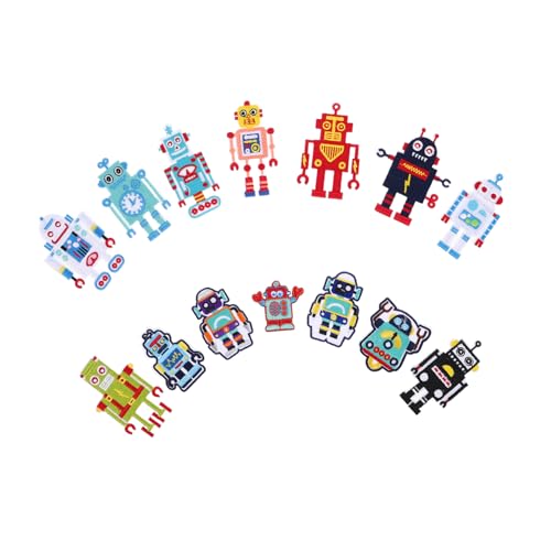 Operitacx 14 Stück Teiliges Süße Cartoon Roboter Stickerei Patches zum Aufbügeln für Kleidung Jeans Jacken und Reparatur von Löchern Vielseitige Applikationen für Diy Projekte Operitacx 14 Stück Teiliges Süße Cartoon Roboter Stickerei Patches zum Aufbügeln für Kleidung Jeans Jacken und Reparatur von Löchern Vielseitige Applikationen für Diy Projekte von Operitacx