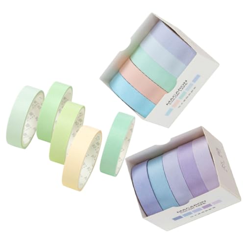 Operitacx 15 Rollen Washi Tape Bunten Farben Dekoratives Klebeband für DIY Scrapbooking und Kreative Bastelprojekte Teiliges Set mit Farben Regenbogen Blüten von Operitacx