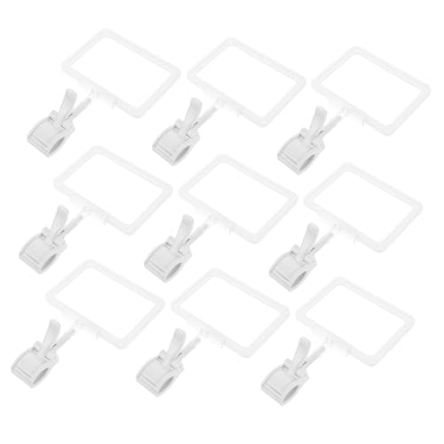 Operitacx 15 Satz Teiliges Drehbares Doppelseitiges Preisschild Clip Set aus Weißem mit Klammer für Supermarkt Bekleidungsläden und Büro Universeller Etikettenhalter für Ladenanzeigen Operitacx 15 Satz Teiliges Drehbares Doppelseitiges Preisschild Clip Set aus Weißem mit Klammer für Supermarkt Bekleidungsläden und Büro Universeller Etikettenhalter für Ladenanzeigen von Operitacx
