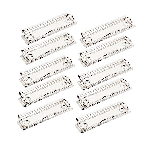 Operitacx 15 Stück Metall Klemmbrett Clips Clipboards für Büro Schule Zuhause Stabil und Vielseitig Einsetzbar für Dokumente und Notizen von Operitacx