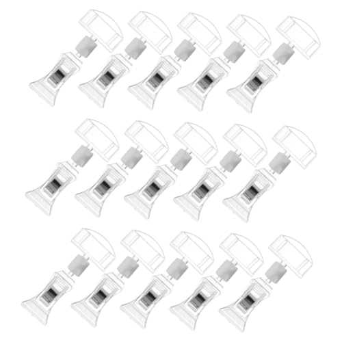Operitacx 15 Stück Teiliges Transparente Drehbare Werbeclips für Regal und Tischetiketten Doppelseitig Schwenkbare Preisschildhalter Wiederverwendbar und Einfach zu Befestigen für Operitacx 15 Stück Teiliges Transparente Drehbare Werbeclips für Regal und Tischetiketten Doppelseitig Schwenkbare Preisschildhalter Wiederverwendbar und Einfach zu Befestigen für von Operitacx