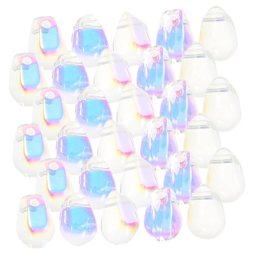 Operitacx 150 Stück Wasserfallperlen Transparente Glasperlen für Diy Schmuckherstellung Lose Bastelperlen für Armbänder und Ohrringe für Handwerk und von Operitacx