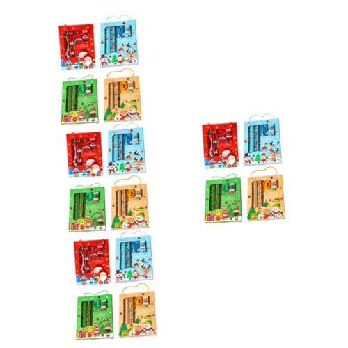Operitacx 16 Sätze Stifte Für Weihnachten Stifte Im Weihnachtsstil Schreibstifte Für Schüler Weihnachtsdekorationen Cartoon-briefpapier Party Praktische Weihnachtsstifte Radiergummi von Operitacx