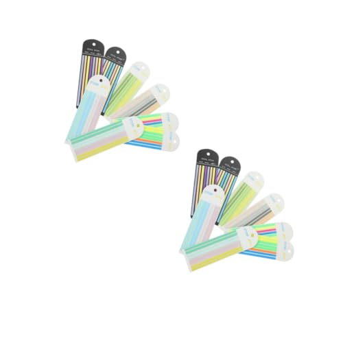 Operitacx 16 Sätze Teiliges von Lese Stickern Seitenmarker Bunte Tabs für Bürobedarf Wiederverwendbare Index Tabs für Notizbücher und Organisation von Operitacx