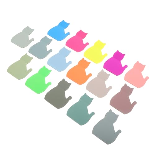 Operitacx 16 Stück Kawaii Katzen Haftnotizen Kreative Transparente Notizzettel für Büro Schule und Zuhause Bunte Katzen Designs für Organisierte To Do Liste und Kreative Planung von Operitacx