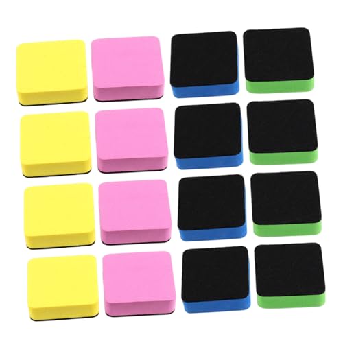 Operitacx 16 Stück Square Blackboard Rub Trockenlöscher für das Klassenzimmer White Board Eraser Lumpen sauberer Radiergummi Whiteboard-Radierer trocken abwischbar Tafelreiniger Eva-Filztuch von Operitacx