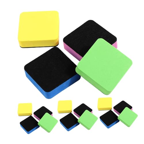 Operitacx 16 Stück Square Blackboard Rub quadratischer whiteboard-radierer White Board Trockener Eraser Eraser Trockenlöscher für das Klassenzimmer quadratischer radiergummi Eva Filztuch von Operitacx