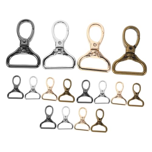 Operitacx 16 Stück Teiliges Drehbarer Lobster-karabinerhaken aus Legiertem Metall Innenmaß Drehbare Verschlüsse für Taschen Rucksäcke Schlüsselanhänger und Diy-schmuckzubehör Operitacx 16 Stück Teiliges Drehbarer Lobster-karabinerhaken aus Legiertem Metall Innenmaß Drehbare Verschlüsse für Taschen Rucksäcke Schlüsselanhänger und Diy-schmuckzubehör von Operitacx