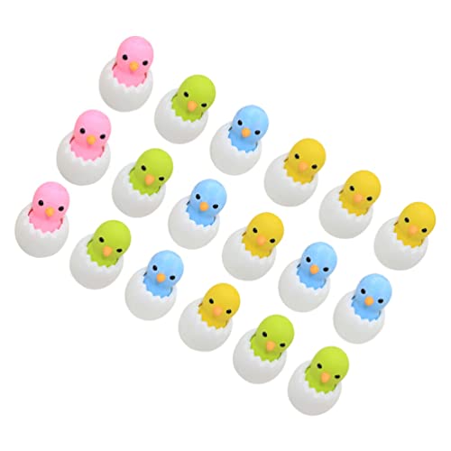 Operitacx 18 Stk Tierischer Radiergummi Studenten Radiergummis Mini Radiergummis Lustige Radiergummis Hühner Radiergummis Neuheit Top Radiergummi Ostereierfüller Tragbar Puzzle 3d Plastik von Operitacx