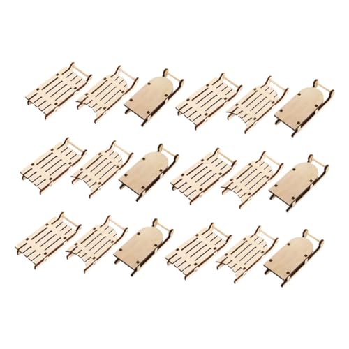 Operitacx 18 Stück Teiliges Mini Holzschlitten Weihnachtsdeko Unlackiert Miniatur Holzschlitten zum Aufhängen für Diy Bastelprojekte Weihnachtsbaumdekoration Operitacx 18 Stück Teiliges Mini Holzschlitten Weihnachtsdeko Unlackiert Miniatur Holzschlitten zum Aufhängen für Diy Bastelprojekte Weihnachtsbaumdekoration von Operitacx