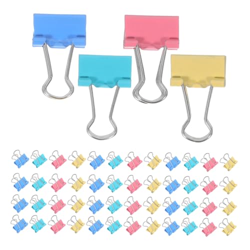 Operitacx 180 Stück Bunte Mini Foldback Clips Wiederverwendbare Farbenfrohe Büroklammern für Notizbücher Planer Scrapbooks Vielseitige Dokumentenhalter für Schule und Büro von Operitacx