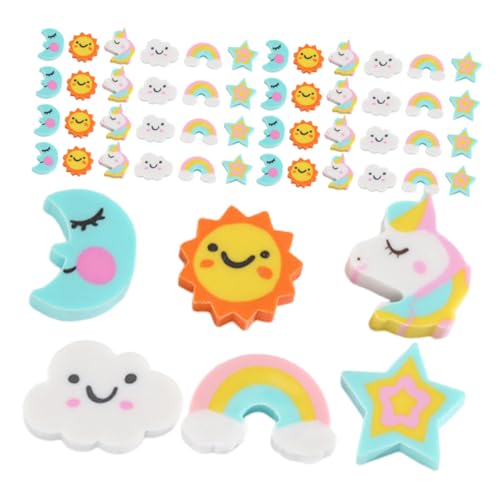 Operitacx 180 Stück Mini Radiergummis Kreative Tierformen Wolken Pferd Mond Stern Radierer Bunte Schulbedarf Partygeschenke Schüler Belohnungen Operitacx 180 Stück Mini Radiergummis Kreative Tierformen Wolken Pferd Mond Stern Radierer Bunte Schulbedarf Partygeschenke Schüler Belohnungen von Operitacx