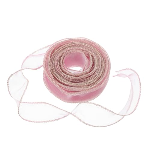 Operitacx 1Rolle Breites Transparentes Chiffonband mit Golddraht Roségold für Hochzeitsdeko Geschenkverpackungen Bastelarbeiten Vielseitig und Anpassbar für Projekte Operitacx 1Rolle Breites Transparentes Chiffonband mit Golddraht Roségold für Hochzeitsdeko Geschenkverpackungen Bastelarbeiten Vielseitig und Anpassbar für Projekte von Operitacx