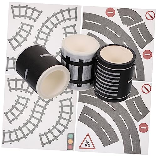 Operitacx 1satz Verkehrsstraßen Klebeband Und Schienenbahn Aufkleber Für Mädchen Spielzeug Vorstellungskraft Und Praktischen Fähigkeiten Einfach Zu Entfernen Rückstände Operitacx 1satz Verkehrsstraßen Klebeband Und Schienenbahn Aufkleber Für Mädchen Spielzeug Vorstellungskraft Und Praktischen Fähigkeiten Einfach Zu Entfernen Rückstände von Operitacx