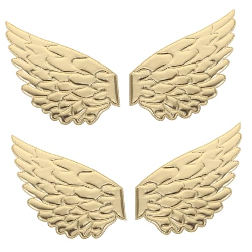 Operitacx 2 Paare Angel Wings Patch Flügel Patch Für Kostüme Engelsflügel-reparaturflicken Engelsflügel Basteln Dekorativer Aufnäher Engel-kleiderapplikation Flügelflicken Nähen Golden Stoff Operitacx 2 Paare Angel Wings Patch Flügel Patch Für Kostüme Engelsflügel-reparaturflicken Engelsflügel Basteln Dekorativer Aufnäher Engel-kleiderapplikation Flügelflicken Nähen Golden Stoff von Operitacx