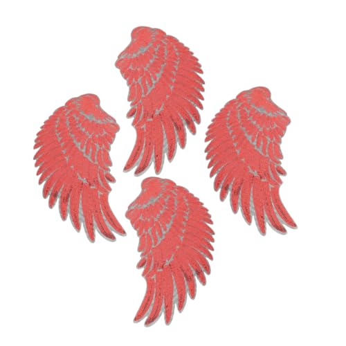 Operitacx 2 Paare Selbstklebende Pailletten Flügel Patches zum Nähen oder Bügeln Dekorative Stoffapplikationen für Kleidung Taschen Diy Partykostüme Rucksäcke Jacken und Jeans Rot Operitacx 2 Paare Selbstklebende Pailletten Flügel Patches zum Nähen oder Bügeln Dekorative Stoffapplikationen für Kleidung Taschen Diy Partykostüme Rucksäcke Jacken und Jeans Rot von Operitacx