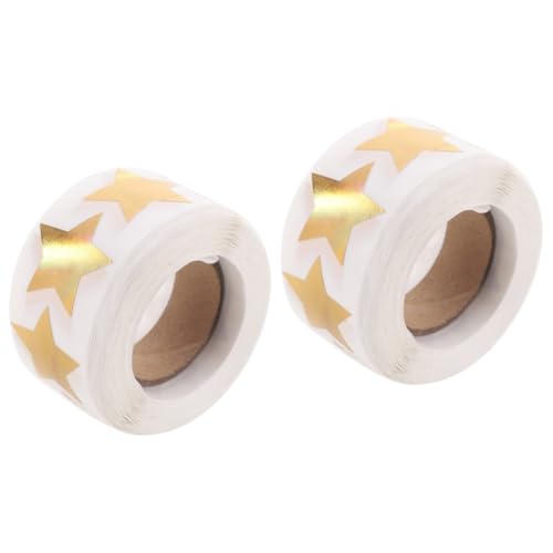 Operitacx 2 Rollen Aufkleber für Briefumschläge Etiketten Stern Name small favors kleinigkeiten bonbontüten dekorativer Geschenkaufkleber Brief Zubehör Spiegelaufkleber Golden Operitacx 2 Rollen Aufkleber für Briefumschläge Etiketten Stern Name small favors kleinigkeiten bonbontüten dekorativer Geschenkaufkleber Brief Zubehör Spiegelaufkleber Golden von Operitacx