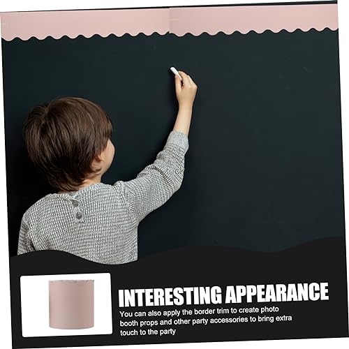 Operitacx 2 Rollen Bulletin Board Border Papier Farbige Gewellte Tafelrahmen Dekoration Vielseitig für Klassenzimmer Tafeln Fenster DIY Bastelprojekte Langlebig nicht Verblassend von Operitacx