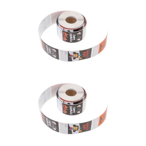 Operitacx 2 Rollen Dekorative Halloween Aufkleberrolle Selbstklebende Etiketten für Einladungen und Verpackungen Vielseitig Einsetzbar für Geschenktüten Karten und Boxen Operitacx 2 Rollen Dekorative Halloween Aufkleberrolle Selbstklebende Etiketten für Einladungen und Verpackungen Vielseitig Einsetzbar für Geschenktüten Karten und Boxen von Operitacx