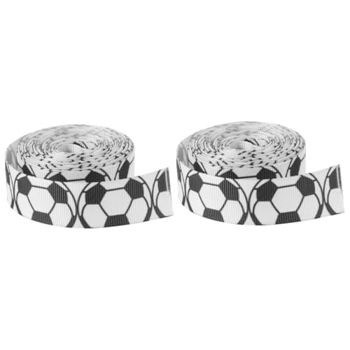 Operitacx 2 Rollen Fußball Dekorationsband Multifunktionales Satinband für Diy Geschenkverpackungen und Kreative Bastelprojekte für Fußballpartys und Veranstaltungen Operitacx 2 Rollen Fußball Dekorationsband Multifunktionales Satinband für Diy Geschenkverpackungen und Kreative Bastelprojekte für Fußballpartys und Veranstaltungen von Operitacx