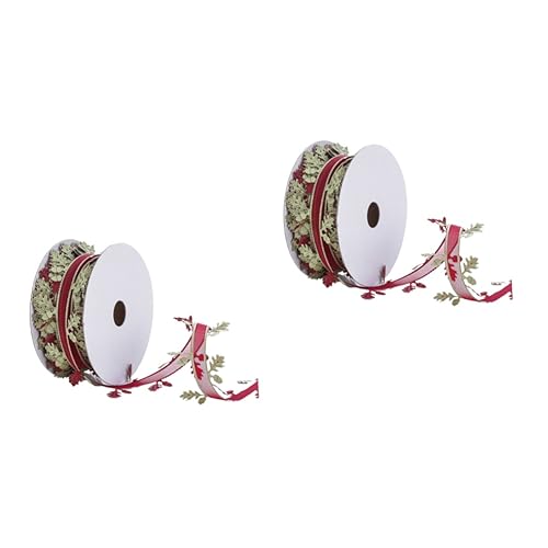 Operitacx 2 Rollen Geschenkband Christbaumschmuck Haarschmuck Breites Weihnachtsband Girlande Verlässt Weinrebe Künstliches Pflanzenlaub Grüne Wohnkultur Leinenband Strickband Spitze Blätter Operitacx 2 Rollen Geschenkband Christbaumschmuck Haarschmuck Breites Weihnachtsband Girlande Verlässt Weinrebe Künstliches Pflanzenlaub Grüne Wohnkultur Leinenband Strickband Spitze Blätter von Operitacx