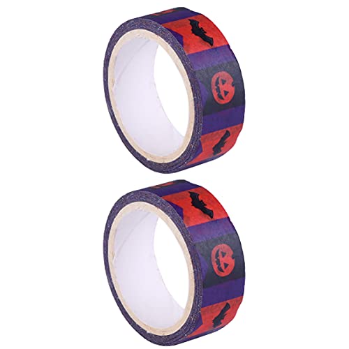Operitacx 2 Rollen Halloween Papier Klebeband Bunte Diy Dekorationsklebebänder Selbstklebend Farbiges Hand Account Tape für Kreative Bastelprojekte und Festliche Kürbis Deko Operitacx 2 Rollen Halloween Papier Klebeband Bunte Diy Dekorationsklebebänder Selbstklebend Farbiges Hand Account Tape für Kreative Bastelprojekte und Festliche Kürbis Deko von Operitacx
