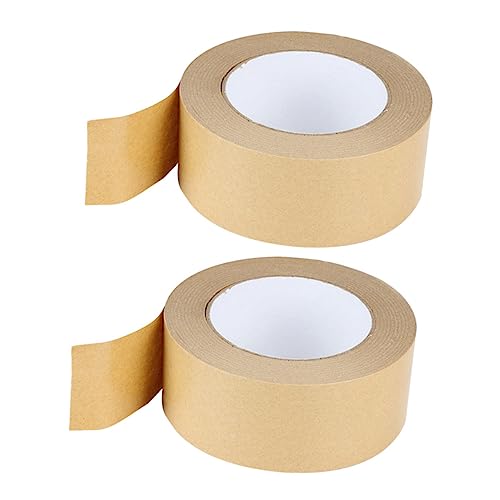 Operitacx 2 Rollen Kraftpapier Klebeband Umweltfreundliches Verpackungsband für Haushalte Vielseitig Einsetzbar Versiegeln von Kartons Bastelarbeiten und von Operitacx