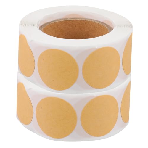 Operitacx 2 Rollen Selbstklebende Runde Kraftpapier Etiketten Aufkleber DIY Geschenkflaschen Beschriftung Sticker für Lager und Backen Operitacx 2 Rollen Selbstklebende Runde Kraftpapier Etiketten Aufkleber DIY Geschenkflaschen Beschriftung Sticker für Lager und Backen von Operitacx