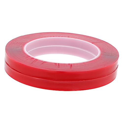 Operitacx 2 Rollen Transparentes doppelseitiges Klebeband einseitig Nagel klebrig klebeband doppelseitig double sided tape Klebebänder für Nägel Maniküre-Anzeigeband Kein Substrat Acryl rot Operitacx 2 Rollen Transparentes doppelseitiges Klebeband einseitig Nagel klebrig klebeband doppelseitig double sided tape Klebebänder für Nägel Maniküre-Anzeigeband Kein Substrat Acryl rot von Operitacx