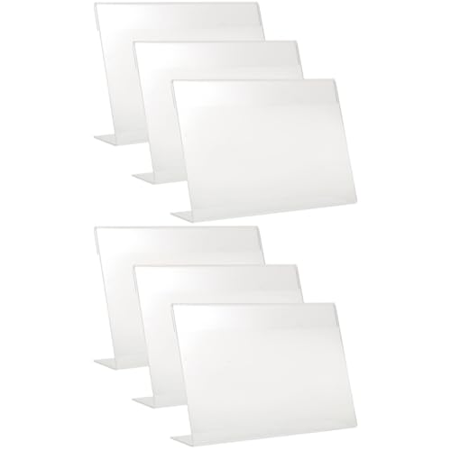 Operitacx 2 Sätze Acryl Preisschild Halter Förmig Transparent Tischaufsteller Für Preisanzeigen Geeignet Für Einzelhandel Büro Und Veranstaltungen 3 Stück * 2 Operitacx 2 Sätze Acryl Preisschild Halter Förmig Transparent Tischaufsteller Für Preisanzeigen Geeignet Für Einzelhandel Büro Und Veranstaltungen 3 Stück * 2 von Operitacx
