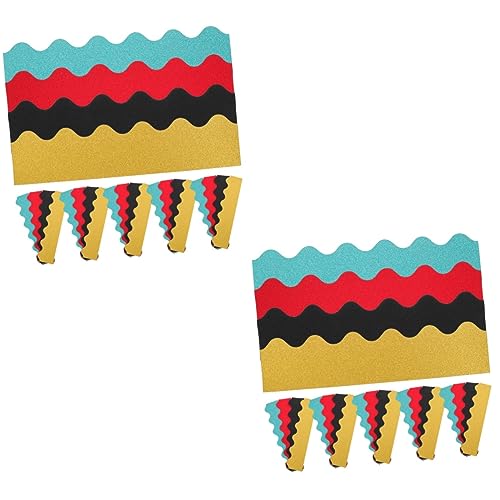 Operitacx 2 Sätze Glitzer Bordüren Wellenkante Dekoratives Für Klassenzimmer Und Heimdekoration Schwarz Blau Grün Rot Gold Adorable Bulletin Board Border Für Kreatives Basteln 40 Stück * 2 Operitacx 2 Sätze Glitzer Bordüren Wellenkante Dekoratives Für Klassenzimmer Und Heimdekoration Schwarz Blau Grün Rot Gold Adorable Bulletin Board Border Für Kreatives Basteln 40 Stück * 2 von Operitacx
