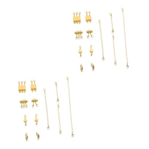 Operitacx 2 Sätze Halskette Magnetverschluss Schließe Schließungen schmuck verschluss halskette verschluss Layering-Halskettenverschluss Kettenverbinder für mehrere Ketten Legierung Golden Operitacx 2 Sätze Halskette Magnetverschluss Schließe Schließungen schmuck verschluss halskette verschluss Layering-Halskettenverschluss Kettenverbinder für mehrere Ketten Legierung Golden von Operitacx