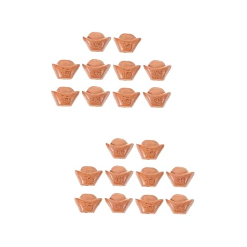 Operitacx 2 Sätze Handgefertigte Holzperlen Für Diy Armbänder Lose Spacer Beads Dekorative Zubehörteile Für Kreative Schmuckgestaltung 10 Stück * 2 von Operitacx