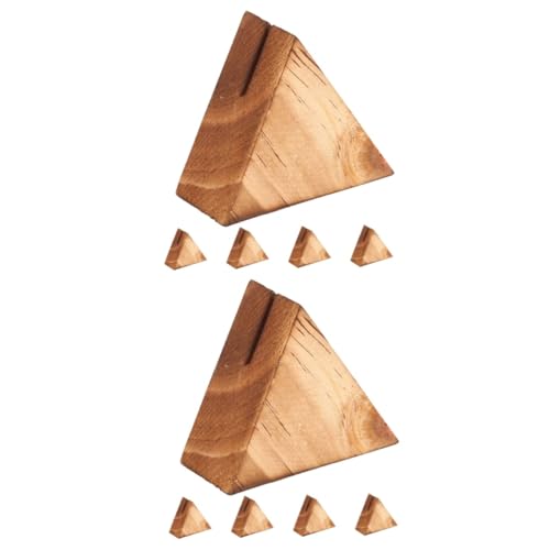 Operitacx 2 Sätze Holz Kartenhalter Aus Stabiler Tischkartenständer Für Hochzeiten Geburtstage Und Veranstaltungen Natürliche Holzoptik Für Menükarten Fotos Und Notizen 5 Stück * 2 von Operitacx